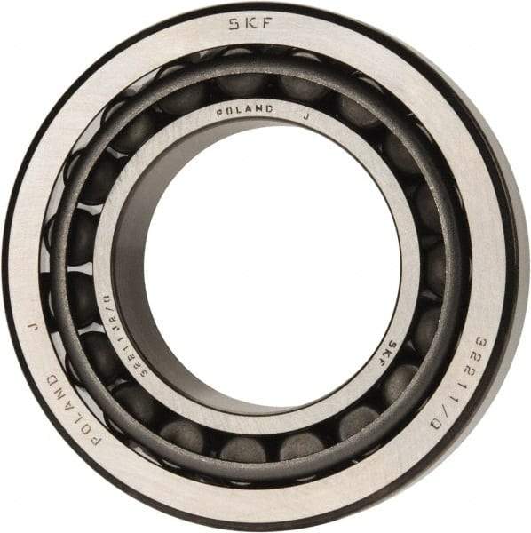 SKF - 55mm Bore Diam, 100mm OD, 26.75mm Wide, Tapered Roller Bearing - 106,000 N Dynamic Load Capacity, 129,000 N Static Load Capacity - USA Tool & Supply