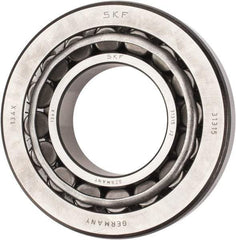 SKF - 75mm Bore Diam, 160mm OD, 40mm Wide, Tapered Roller Bearing - 209,000 N Dynamic Load Capacity, 245,000 N Static Load Capacity - USA Tool & Supply