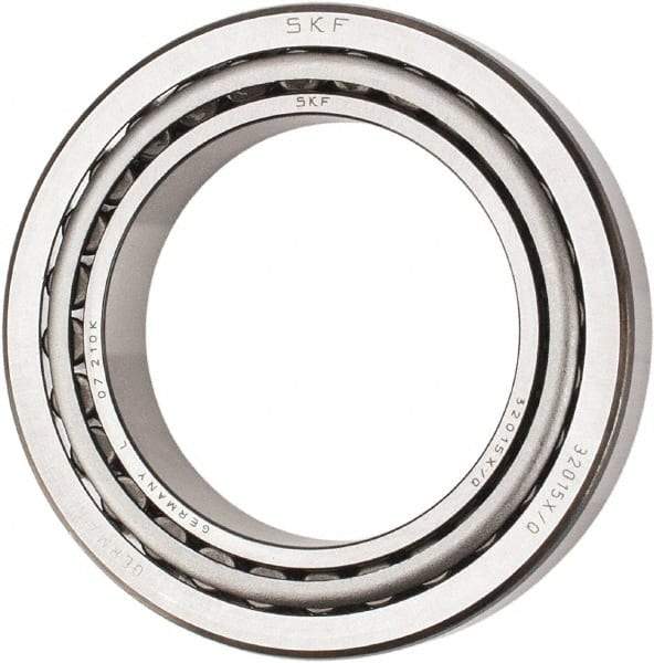 SKF - 75mm Bore Diam, 115mm OD, 25mm Wide, Tapered Roller Bearing - 106,000 N Dynamic Load Capacity, 163,000 N Static Load Capacity - USA Tool & Supply