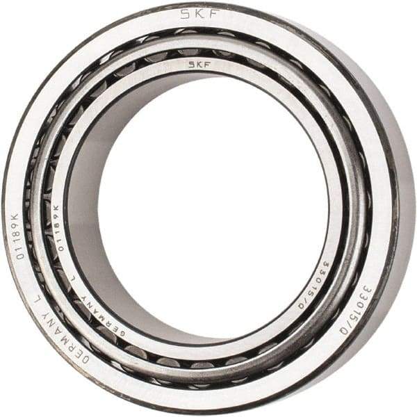 SKF - 75mm Bore Diam, 115mm OD, 31mm Wide, Tapered Roller Bearing - 134,000 N Dynamic Load Capacity, 228,000 N Static Load Capacity - USA Tool & Supply