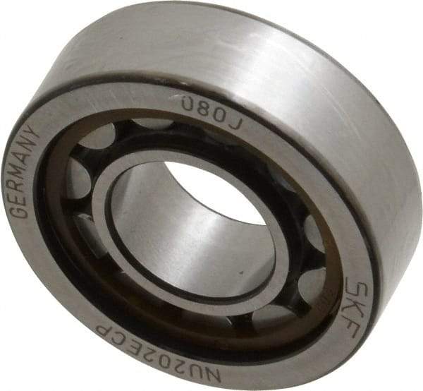 SKF - 15mm Bore Diam, 35mm Outside Diam, 11mm Wide Cylindrical Roller Bearing - 12,500 N Dynamic Capacity, 10,200 Lbs. Static Capacity - USA Tool & Supply
