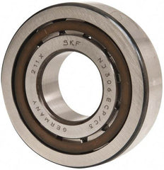 SKF - 30mm Bore Diam, 72mm Outside Diam, 19mm Wide Cylindrical Roller Bearing - 51,200 N Dynamic Capacity, 48,000 Lbs. Static Capacity - USA Tool & Supply