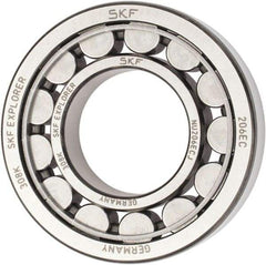 SKF - 30mm Bore Diam, 62mm Outside Diam, 16mm Wide Cylindrical Roller Bearing - 38,000 N Dynamic Capacity, 36,500 Lbs. Static Capacity - USA Tool & Supply