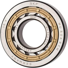 SKF - 30mm Bore Diam, 72mm Outside Diam, 19mm Wide Cylindrical Roller Bearing - 51,200 N Dynamic Capacity, 48,000 Lbs. Static Capacity - USA Tool & Supply