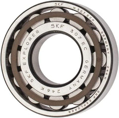 SKF - 35mm Bore Diam, 80mm Outside Diam, 21mm Wide Cylindrical Roller Bearing - 64,400 N Dynamic Capacity, 63,000 Lbs. Static Capacity - USA Tool & Supply