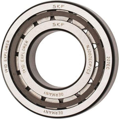 SKF - 35mm Bore Diam, 72mm Outside Diam, 17mm Wide Cylindrical Roller Bearing - 48,400 N Dynamic Capacity, 48,000 Lbs. Static Capacity - USA Tool & Supply