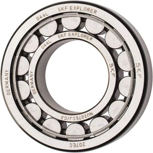 SKF - 35mm Bore Diam, 72mm Outside Diam, 17mm Wide Cylindrical Roller Bearing - 48,400 N Dynamic Capacity, 48,000 Lbs. Static Capacity - USA Tool & Supply