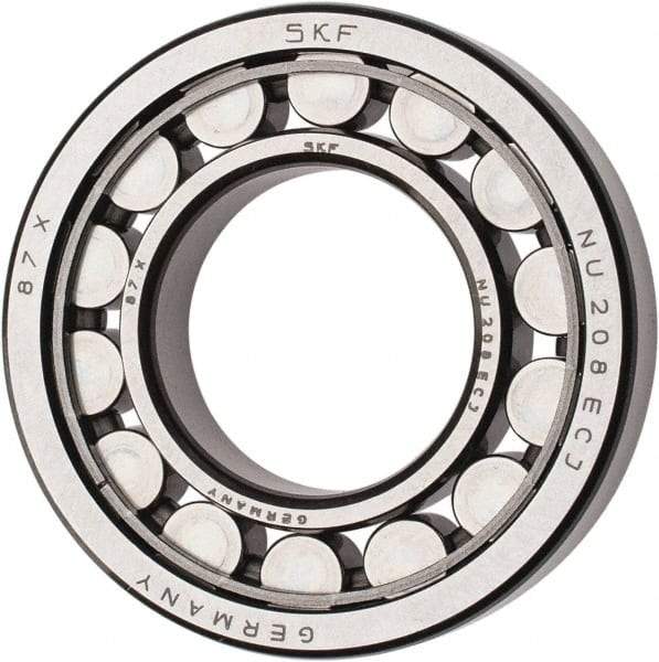 SKF - 40mm Bore Diam, 80mm Outside Diam, 18mm Wide Cylindrical Roller Bearing - 53,900 N Dynamic Capacity, 53,000 Lbs. Static Capacity - USA Tool & Supply