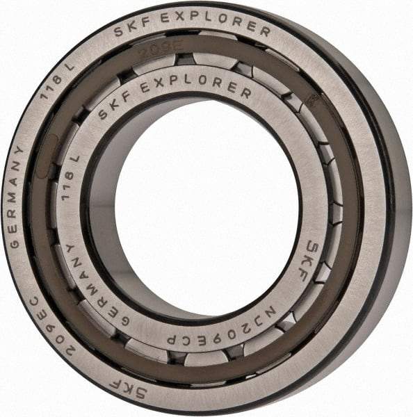 SKF - 45mm Bore Diam, 85mm Outside Diam, 19mm Wide Cylindrical Roller Bearing - 60,500 N Dynamic Capacity, 64,000 Lbs. Static Capacity - USA Tool & Supply