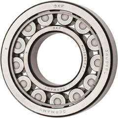 SKF - 45mm Bore Diam, 100mm Outside Diam, 25mm Wide Cylindrical Roller Bearing - 99,000 N Dynamic Capacity, 100,000 Lbs. Static Capacity - USA Tool & Supply