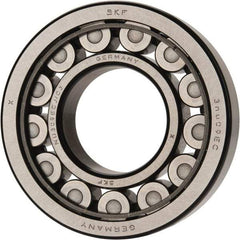 SKF - 45mm Bore Diam, 100mm Outside Diam, 25mm Wide Cylindrical Roller Bearing - 99,000 N Dynamic Capacity, 100,000 Lbs. Static Capacity - USA Tool & Supply