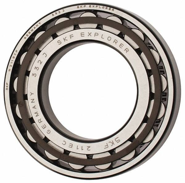 SKF - 55mm Bore Diam, 100mm Outside Diam, 21mm Wide Cylindrical Roller Bearing - 84,200 N Dynamic Capacity, 95,000 Lbs. Static Capacity - USA Tool & Supply