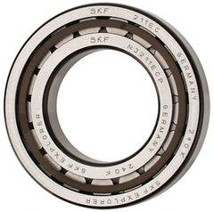 SKF - 55mm Bore Diam, 100mm Outside Diam, 21mm Wide Cylindrical Roller Bearing - 84,200 N Dynamic Capacity, 95,000 Lbs. Static Capacity - USA Tool & Supply