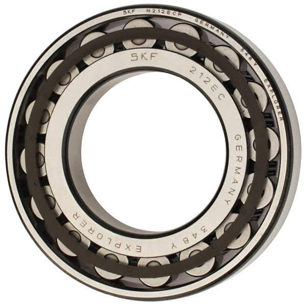 SKF - 60mm Bore Diam, 110mm Outside Diam, 22mm Wide Cylindrical Roller Bearing - 93,500 N Dynamic Capacity, 102,000 Lbs. Static Capacity - USA Tool & Supply