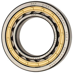 SKF - 60mm Bore Diam, 110mm Outside Diam, 22mm Wide Cylindrical Roller Bearing - 93,500 N Dynamic Capacity, 102,000 Lbs. Static Capacity - USA Tool & Supply