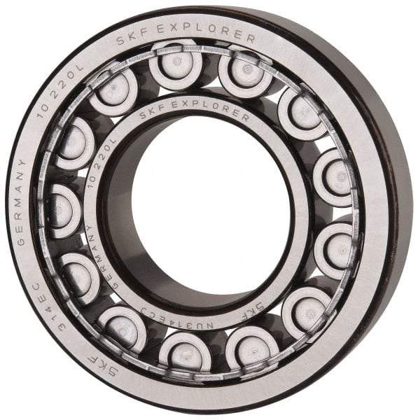 SKF - 70mm Bore Diam, 150mm Outside Diam, 35mm Wide Cylindrical Roller Bearing - 205,000 N Dynamic Capacity, 228,000 Lbs. Static Capacity - USA Tool & Supply