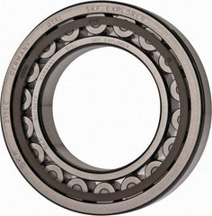 SKF - 75mm Bore Diam, 130mm Outside Diam, 25mm Wide Cylindrical Roller Bearing - 130,000 N Dynamic Capacity, 156,000 Lbs. Static Capacity - USA Tool & Supply