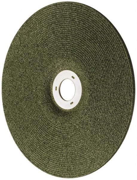 3M - 36 Grit, 7" Wheel Diam, 1/8" Wheel Thickness, 7/8" Arbor Hole, Type 27 Depressed Center Wheel - Ceramic, 8,500 Max RPM, Compatible with Angle Grinder - USA Tool & Supply