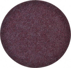 3M - 7" Coarse Grade Ceramic Deburring Disc - Quick Change Connection, Maroon, 8,600 Max RPM - USA Tool & Supply