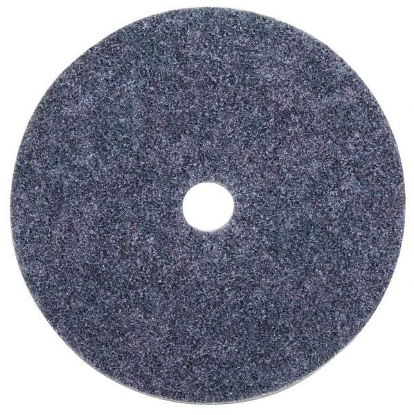3M - 7" Coarse Grade Aluminum Oxide Deburring Disc - 7/8" Center Hole, Arbor Connection, Blue, 6,000 Max RPM - USA Tool & Supply
