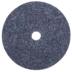 3M - 5" Coarse Grade Aluminum Oxide Deburring Disc - 7/8" Center Hole, Arbor Connection, Blue, 10,000 Max RPM - USA Tool & Supply