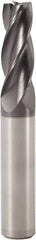Seco - 2° Taper Angle per Side, 4mm Small End Diam, 20mm LOC, Solid Carbide 3 Flute Tapered Square End Mill - 65mm OAL, 6mm Shank Diam, Spiral Flute, 30° Helix - USA Tool & Supply