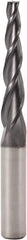 Seco - 3° Taper Angle per Side, 2.5mm Small End Diam, 20mm LOC, Solid Carbide 3 Flute Tapered Square End Mill - 65mm OAL, 6mm Shank Diam, Spiral Flute, 30° Helix - USA Tool & Supply