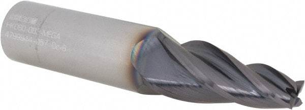 Seco - 8° Taper Angle per Side, 8mm Small End Diam, 35mm LOC, Solid Carbide 4 Flute Tapered Square End Mill - 90mm OAL, 18mm Shank Diam, Spiral Flute, 30° Helix - USA Tool & Supply