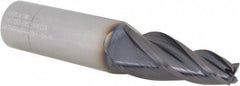 Seco - 8° Taper Angle per Side, 8mm Small End Diam, 35mm LOC, Solid Carbide 4 Flute Tapered Square End Mill - 90mm OAL, 18mm Shank Diam, Spiral Flute, 30° Helix - USA Tool & Supply