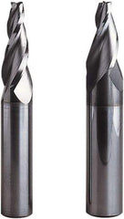Seco - 10° Taper Angle per Side, 5mm Small End Diam, 30mm LOC, Solid Carbide 3 Flute Tapered Square End Mill - 90mm OAL, 16mm Shank Diam, Spiral Flute, 30° Helix - USA Tool & Supply