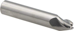 Seco - 15° Taper Angle per Side, 6.5mm Small End Diam, 10mm LOC, Solid Carbide 3 Flute Tapered Square End Mill - 65mm OAL, 12mm Shank Diam, Spiral Flute, 30° Helix - USA Tool & Supply