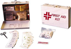 Ability One - 47 Piece, 47 Person, Industrial First Aid Kit - Metal Case - USA Tool & Supply