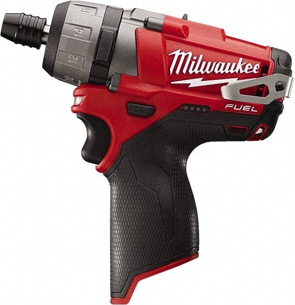 Milwaukee Tool - 12 Volts, Lithium-Ion Battery, Pistol Grip Cordless Screwdriver - 2 Speeds, 450 and 1,700 RPM, 325 Inch/Lbs. Torque, 2 Speed - USA Tool & Supply