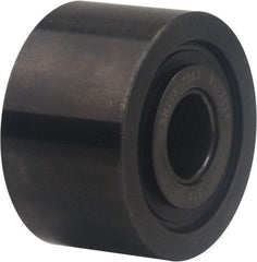 Accurate Bushing - 1" Bore, 3" Roller Diam x 1-3/4" Roller Width, Carbon Steel Plain Yoke Roller - 14,300 Lb Dynamic Load Capacity, 1-13/16" Overall Width - USA Tool & Supply