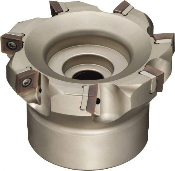 Sumitomo - 8 Inserts, 160mm Cut Diam, 50.8mm Arbor Diam, Indexable Square-Shoulder Face Mill - 63mm High, SOMT 1204.. Insert Compatibility, Series WaveMill - USA Tool & Supply