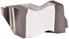 Kennametal - 3047NG K Grade KCU25, 1.19mm Cutting Width Carbide Grooving Insert - 1.91mm Max Depth of Cut, Left Hand, 0.19mm Corner Radius, AlTiN Finish - USA Tool & Supply