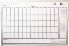 Ability One - 2" High x 26" Wide Dry Erase - Mylar Laminated, 39" Deep, Includes Accessory Tray, Mounting Kit, Instructions & Four Dry Erase Markers (Black, Blue, Green, Red) - USA Tool & Supply