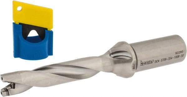 Iscar - 0.709" to 0.744" Diam, 5xD, 3.54" Max Depth, 1" Shank Diam, 6.87" OAL, Replaceable-Tip Drill - FCP, ICK, ICK-2M, ICM, ICN, ICP, iCP-2M Insert, 18 Seat Size, 43417062 Toolholder, Series SumoCham - USA Tool & Supply