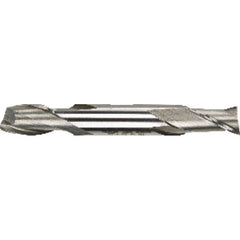 ‎7/32″ Dia. × 3/8″ Shank × 1/2″ DOC × 3-1/4″ OAL, HSSCo, Uncoated, 2 Flute, 30° Helix, Plain, Center Cutting, Solid End Mill Series/List #4581 - Exact Industrial Supply