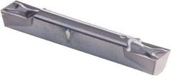 Kennametal - 0305G GMN Grade KCU25, 3.05mm Cutting Width Carbide Grooving Insert - 3.51mm Max Depth of Cut, Neutral, 0.2mm Corner Radius, AlTiN Finish - USA Tool & Supply
