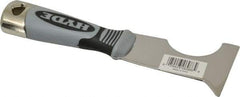 Hyde Tools - 2-1/2" Wide Stainless Steel Putty Knife - Stiff, Cushioned Grip Polypropylene Handle, 8" OAL - USA Tool & Supply