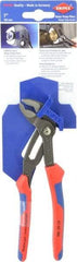 Knipex - 7-1/4" OAL, 1-1/2" Max Capacity, 18 Position Water Pump Tongue & Groove Pliers - Self Grip V-Jaws, Ergo Dual Component Handles - USA Tool & Supply