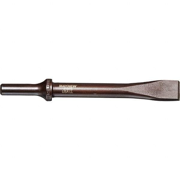 Mayhew - 5/8" Head Width, 6-1/2" OAL, Rivet Cutter Chisel - Round Drive, Round Shank, Steel - USA Tool & Supply