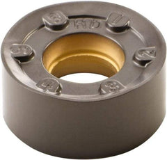 Kennametal - RNGJ1204M0 HD Grade KCPM20 Carbide Milling Insert - TiN/MT/TiCN/Al2O3 Finish, 0.187" Thick, 12mm Inscribed Circle - USA Tool & Supply