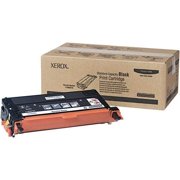 Xerox - Black Toner Cartridge - Use with Xerox Phaser 6180 - USA Tool & Supply