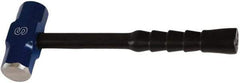 NUPLA - 8 Lb Head, 16" Long Sledge Hammer - Steel Head, 2-1/4" Face Diam, 6-3/8" Long Head, Fiberglass Handle - USA Tool & Supply