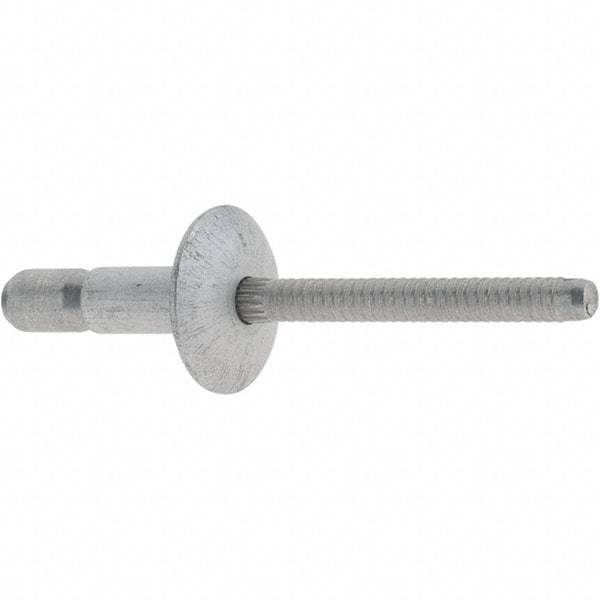 Marson - Truss Head Aluminum Structural Blind Rivet - Aluminum Mandrel, 0.062" to 0.27" Grip, 0.53" Head Diam, 0.191" to 0.201" Hole Diam, 0.415" Length Under Head, 3/16" Body Diam - USA Tool & Supply