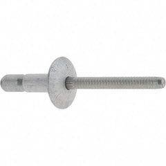 Marson - Truss Head Aluminum Structural Blind Rivet - Aluminum Mandrel, 0.062" to 0.27" Grip, 0.53" Head Diam, 0.191" to 0.201" Hole Diam, 0.415" Length Under Head, 3/16" Body Diam - USA Tool & Supply