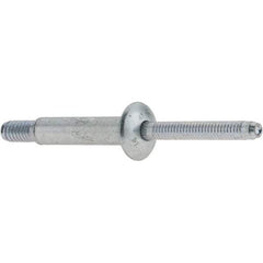 Marson - Protruding Head Steel Structural Blind Rivet - Steel Mandrel, 5/8" to 7/8" Grip, 0.49 to 0.53" Head Diam, 0.261" to 0.272" Hole Diam, 1/4" Body Diam - USA Tool & Supply