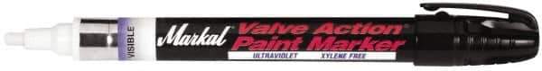 Markal - Invisible Ultraviolet Paint Marker - Bullet Medium Tip, Alcohol Base Ink - USA Tool & Supply